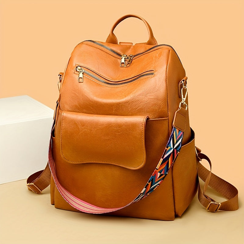 Vintage Anti Theft Backpack Purse Retro Convertible Bag