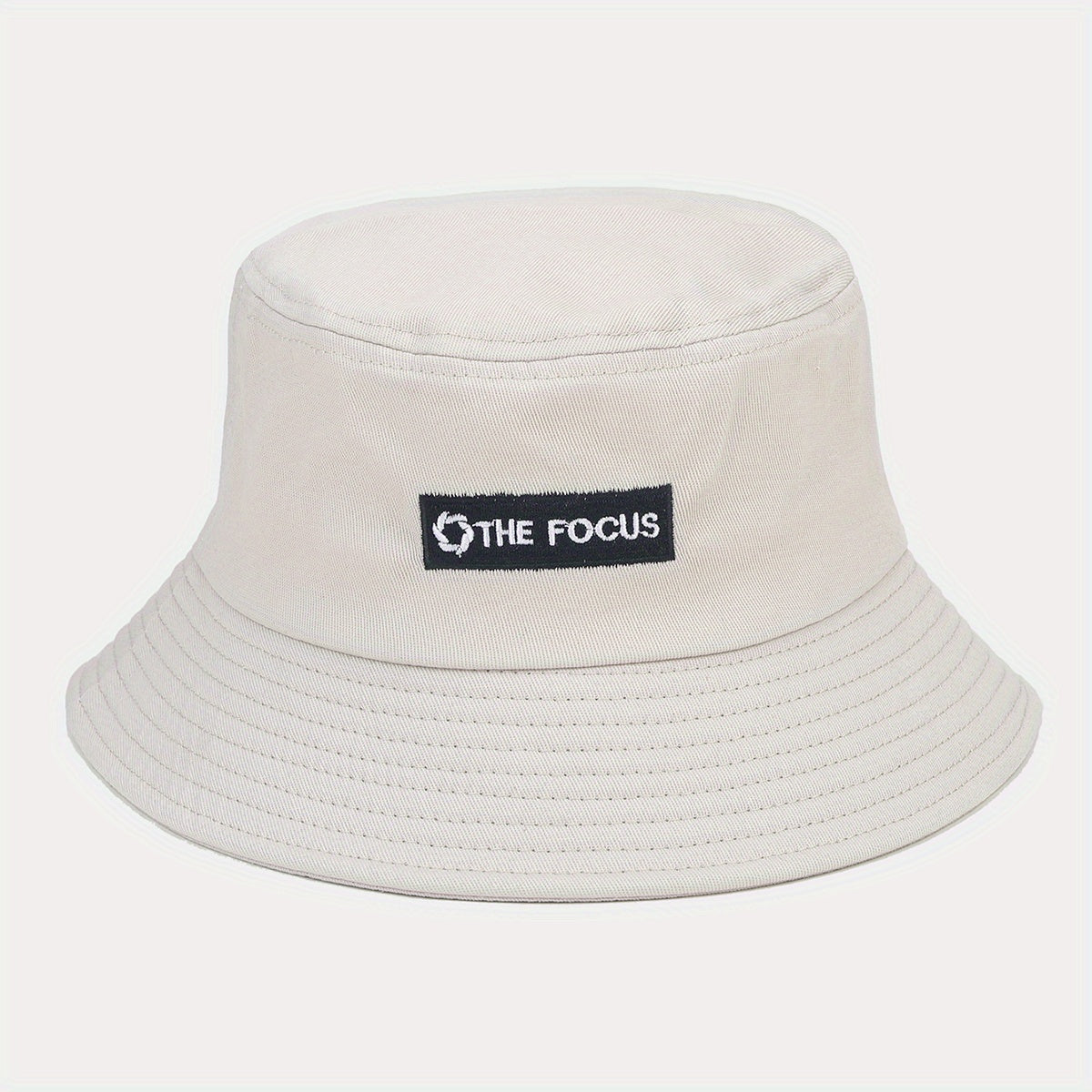 Letter Embroidery Bucket Hat Unisex Sun Protection Basin Hat