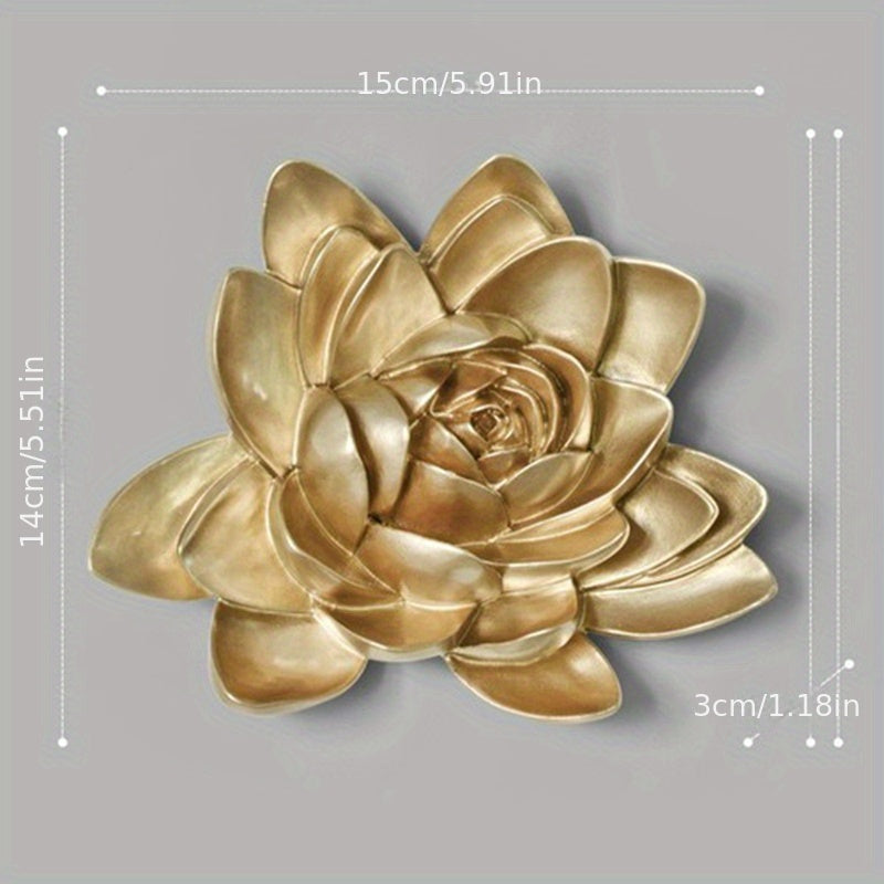 Resin Flower Wall Decorations for TV Background Wall