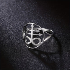 Church Symbol Stainless Steel Men's Ring