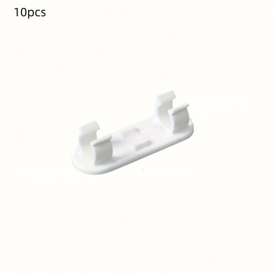 10pcs Cable Management Clips Adhesive Cord Holder For TV PC Ethernet Cable
