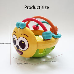 Colorful Face Bell Soft Grip Ball for Kids' Development