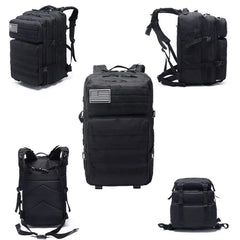 50L Military Backpack Tactical Rucksack Brown Waterproof Backpack