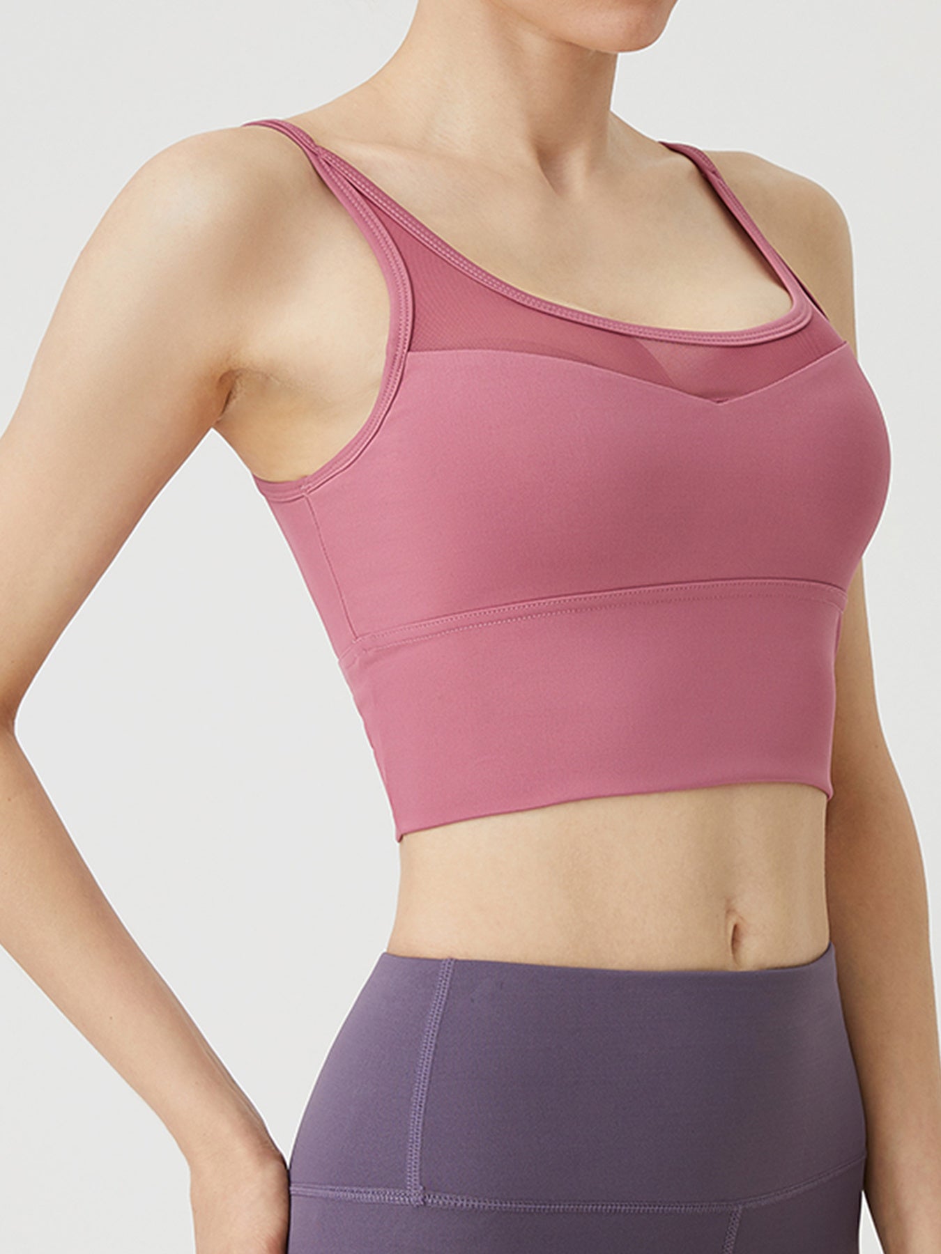 High Stretch Mesh Sports Bra for Women - Yoga Fitness Training