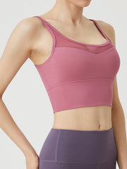 High Stretch Mesh Sports Bra for Women - Yoga Fitness Training