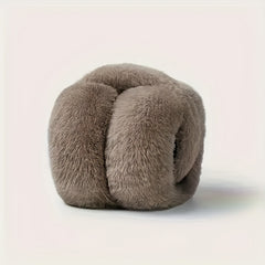 Winter Plush Ear Warmers for Women & Men - Soft & Foldable Ear Muffs