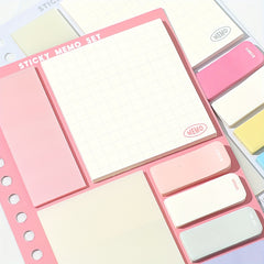 Four Sizes Checkered Sticky Notes 210 Sheets