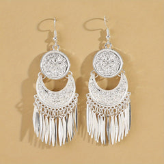 Bohemian Vintage Tassel Dangle Earrings Women Ethnic Style Statement