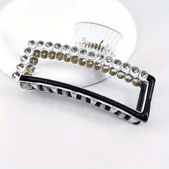 Beaded Shark Claw Enamel Hair Clip - Hair Accessories