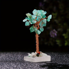 Crystal Tree Ornament for Jewelry and Decor