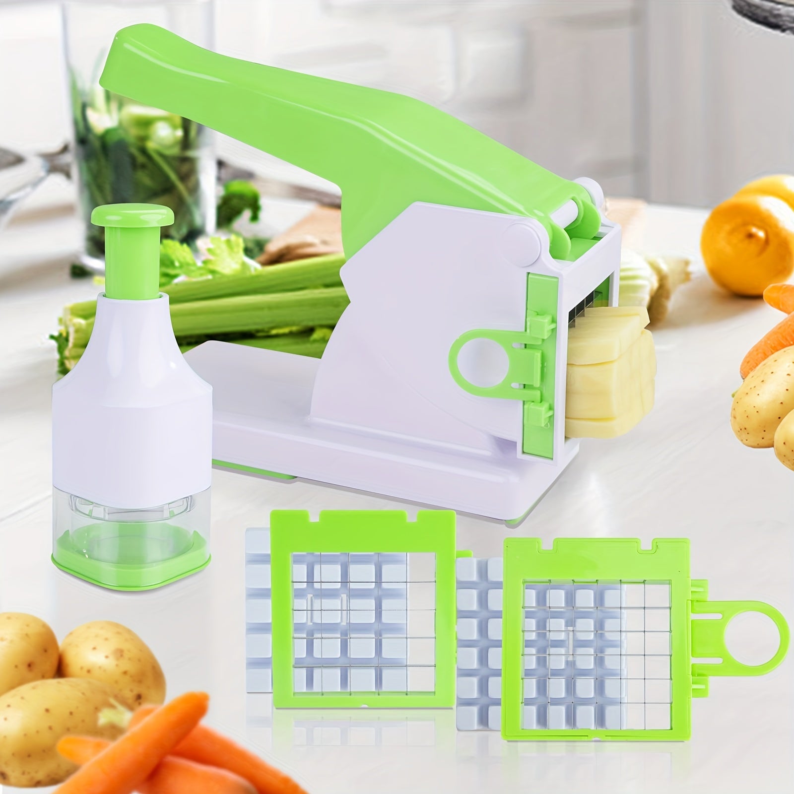 Manual French Fry Cutter & Vegetable Chopper