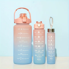 Gradient Sports Water Bottle with Time Scale