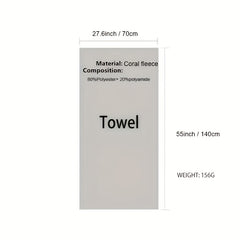Large Bath Towel for Camping Diving Swimming, 90x35in, Thick Beach Towel