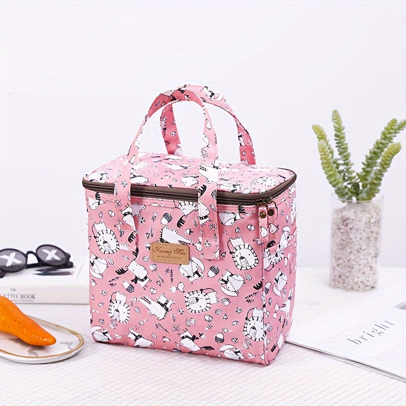 Thickened Insulated Lunch Box Bag Cartoon Waterproof Large Insulated Bag