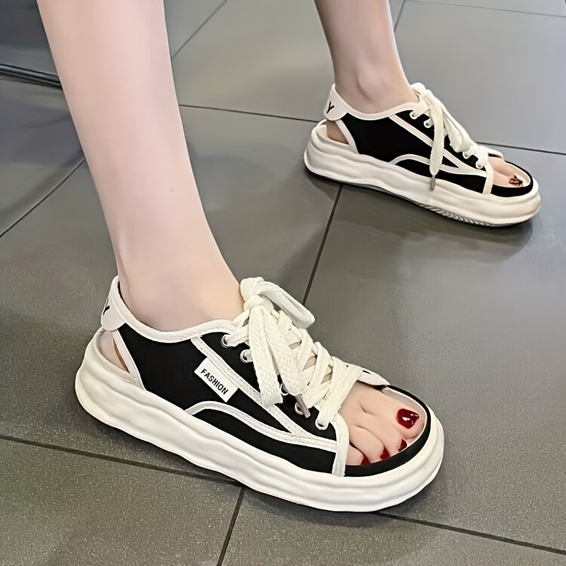 Women's Hollow Dissolving Sandals Shoes Thick Bottom Sports Shoes