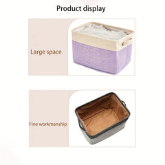 Foldable Fabric Storage Basket for Home