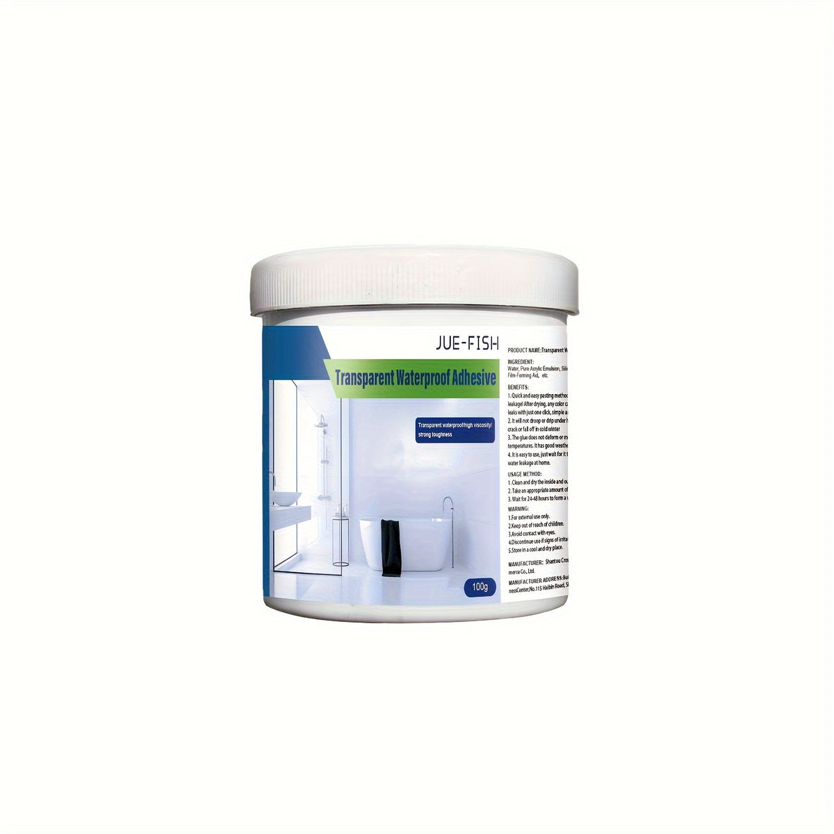 Transparent Waterproof Glue Coating for Bathroom Balcony Roof
