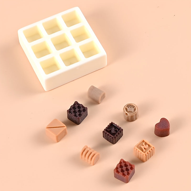 10pcs Mini Cake Decorating Plate Dollhouse Kitchen Decor
