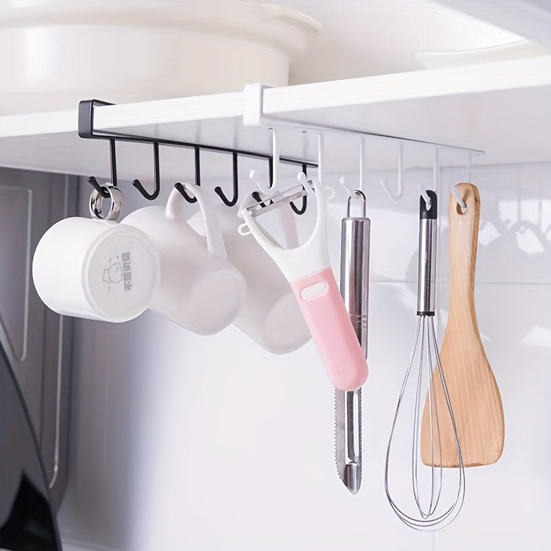 Bathroom Cabinet Storage Hangers Multifunctional Hook Rack Nail Cup Holder