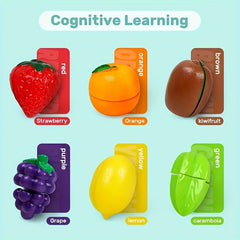 24pcs Fruit & Vegetable Toys Set for Home Kitchen Play