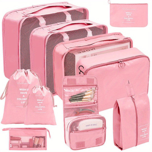 10 Pcs Travel Luggage Bags Dustproof Organizer Portable Storage