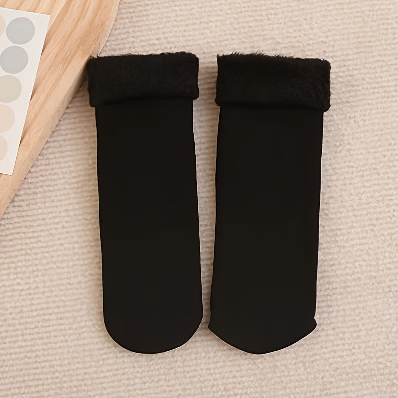 Women's Thermal Floor Socks - 1 Pair Solid Color