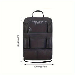 2pcs Car Seat Storage Bag Oxford Fabric Backrest Pocket With Tablet Computer Bra