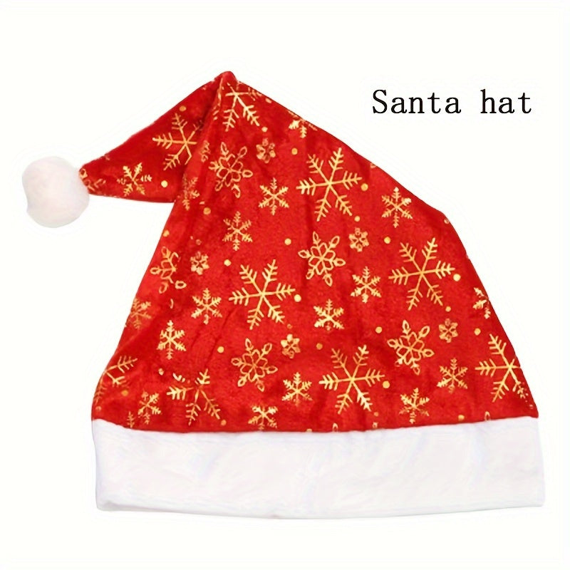 Bright Red Golden Snow Star Moon Christmas Decoration