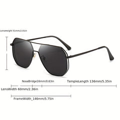 Polarized Aviator Sunglasses UV400 Metal Frame