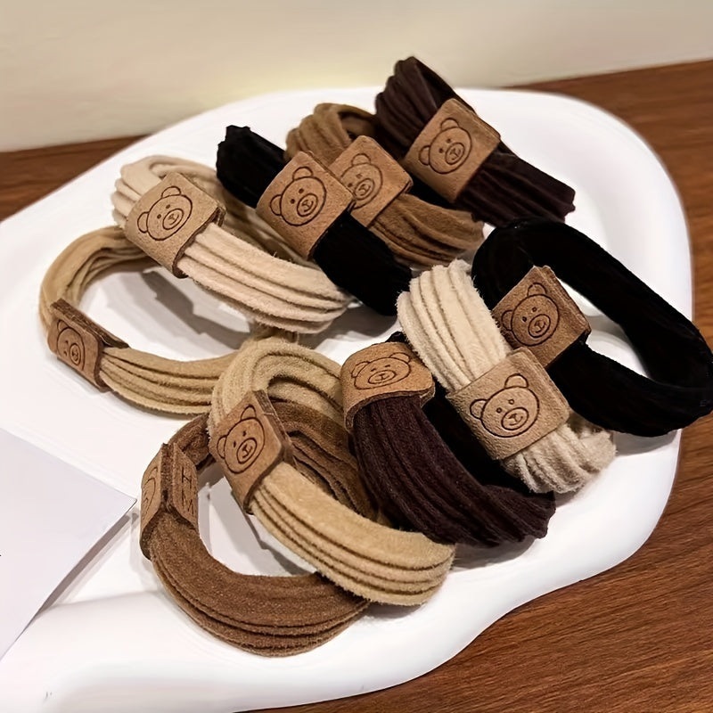 10pcs High Elastic Hair Band Style Hair Ring Durable Hair Ties
