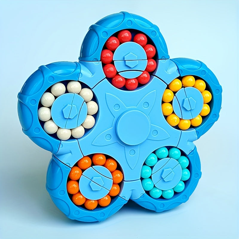 10 Sided Marble Spinner Puzzle Toy Interactive Bead Spinner Gift