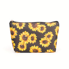 3pcs Sunflower Makeup Bag Travel Toiletry Organizer Waterproof Storage Case