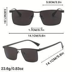 Square Sunglasses Gradient UV400 Sun Shades Metal Glasses