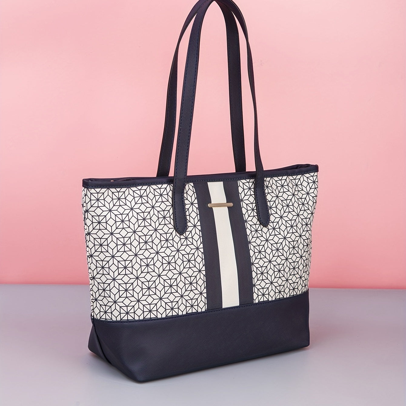 3pcs Tote Crossbody Wristlet Purse Set PU Leather Shoulder Bag Commuter Bag