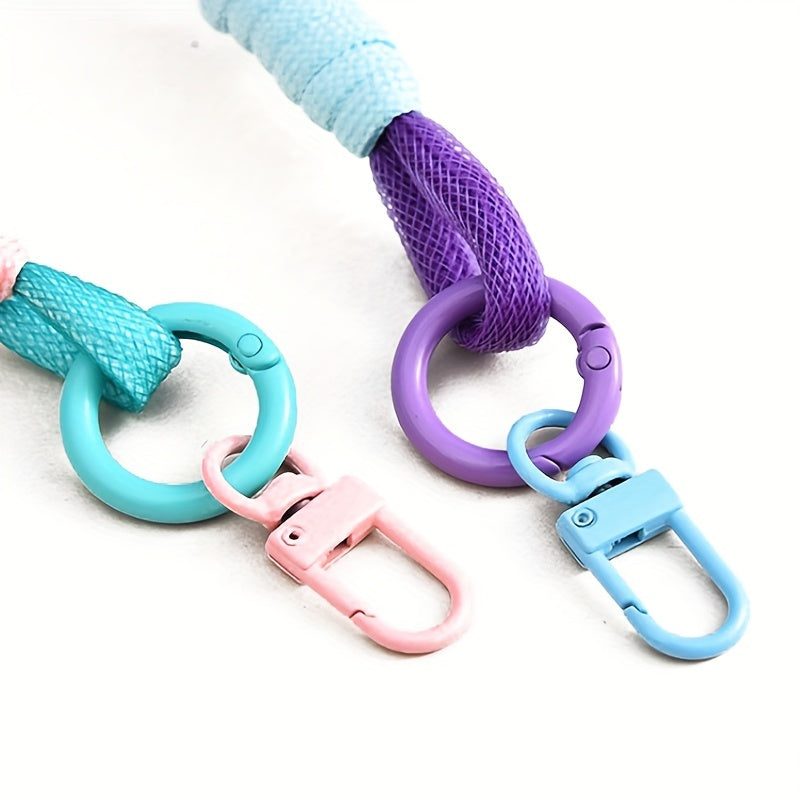 Nylon Braided Rope Keychain Keyring for Outdoor Camping