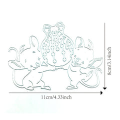 Metal Cutting Dies Stencils for DIY Scrapbook Mouse Christmas Ball Cards