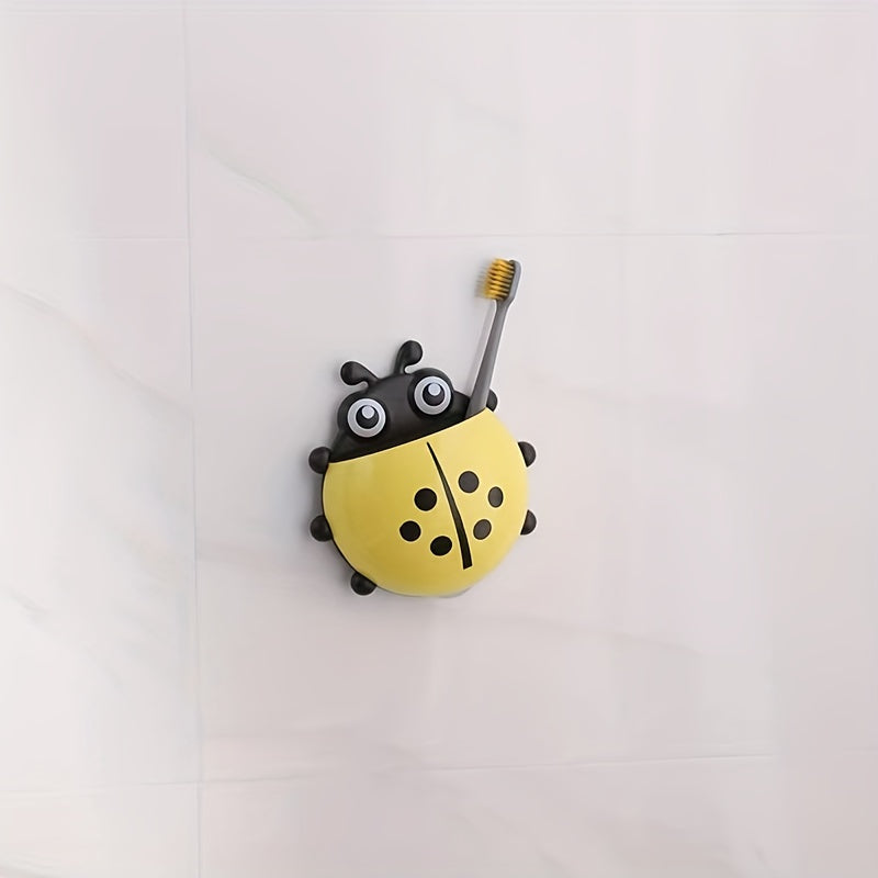 Ladybug Toothbrush Holder Suction Cup Storage Box