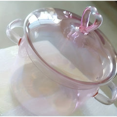 Glass Saucepan With Cover Heat resistant Glass Stovetop Pot And Pan With Lid