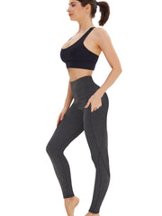 Dark Gray High Waist Nine Point Yoga Pants