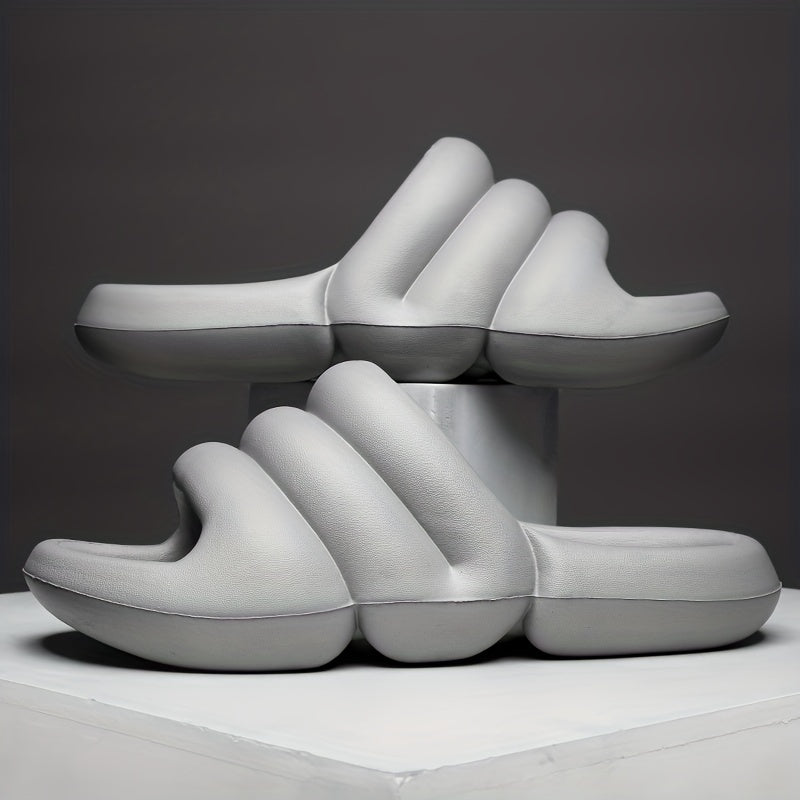 Men's Non Slip Platform Slides Comfortable Soft Sole Cloud Slides