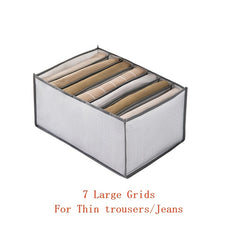 4pcs Large Wardrobe Clothes Organizer, 6 7 9 Compartments