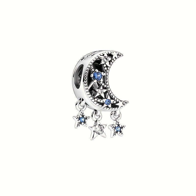 Star Galaxy Astronaut Beaded Bracelet with Angel Wings Charm