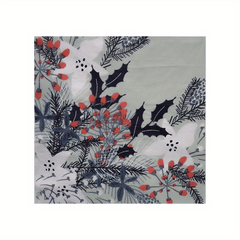 20pcs Green Floral Pattern Party Napkins - Party Decoration Supplies