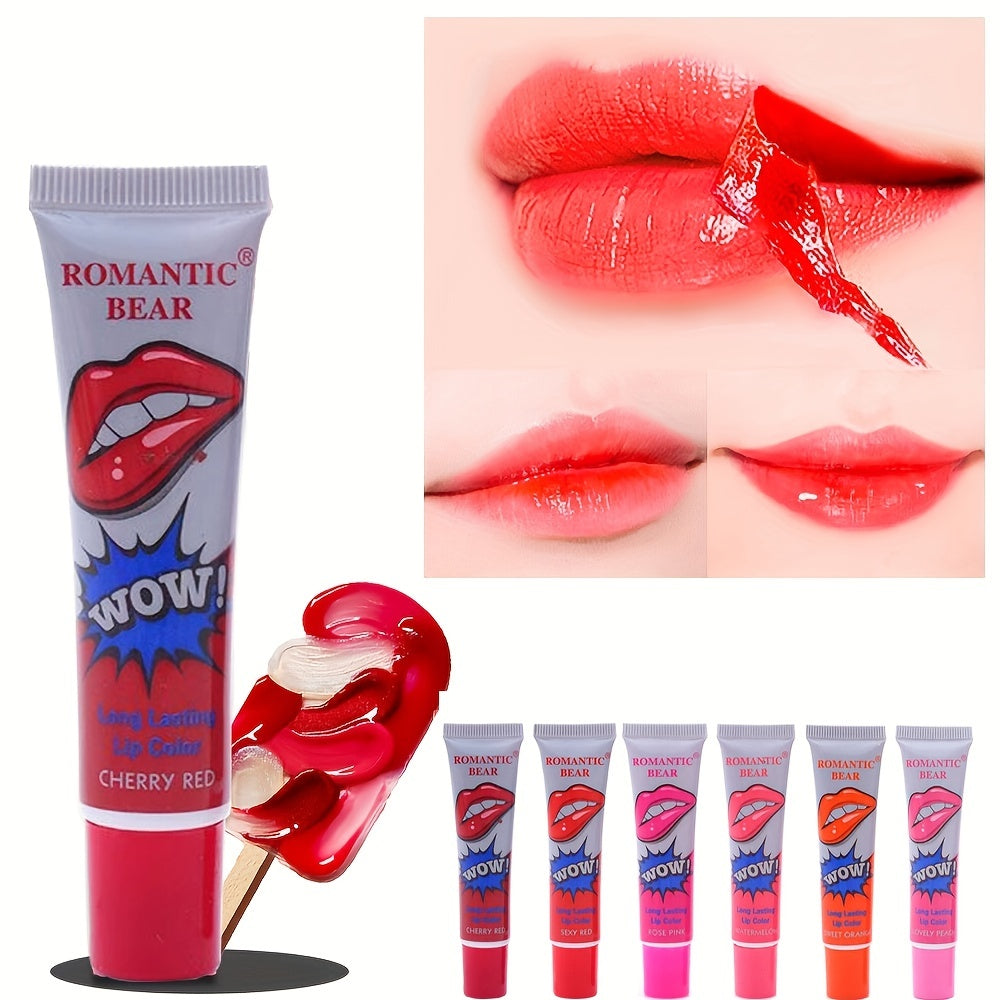 Matte Lip Gloss Set - Waterproof Tear-Off Lip Tint