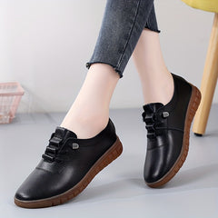 Women's Casual Lace Up Loafers Soft Sole Comfortable Work Shoes