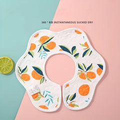 1pc Cotton Drool Bibs Cotton Gauze Saliva Towel For Drooling Teething Feeding