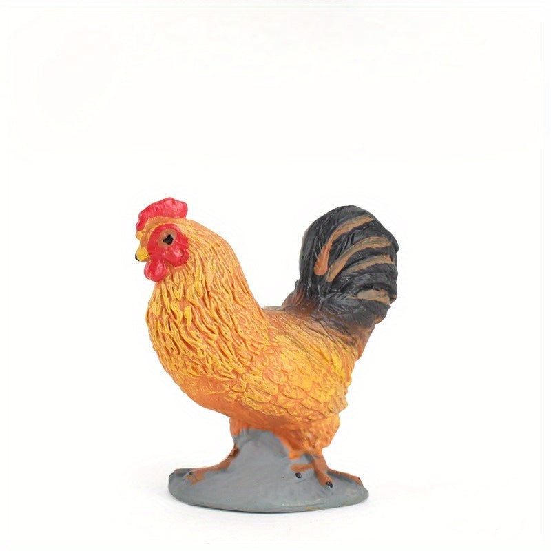 Realistic Chicken & Duck Farm Animal Models for Diorama