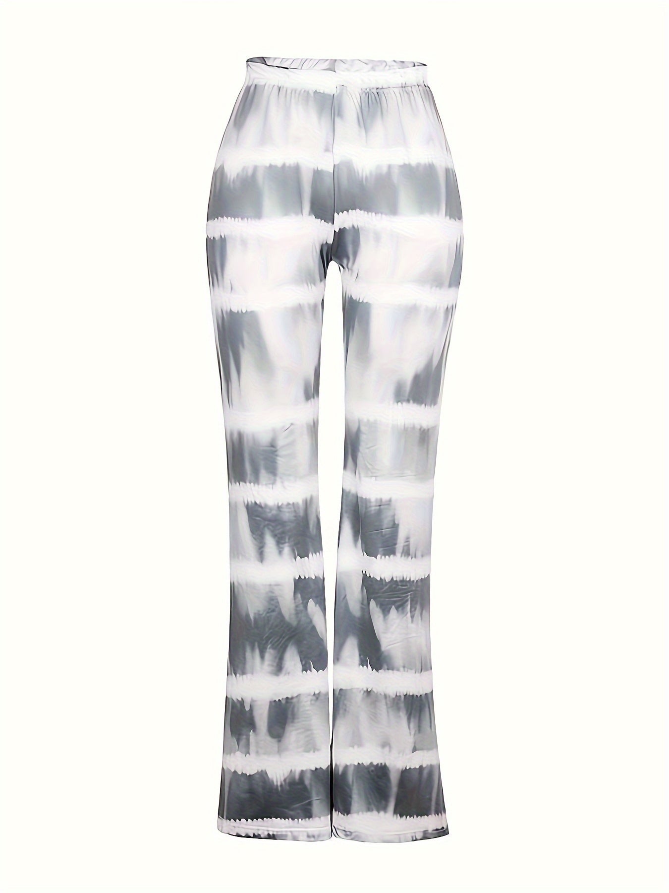  Boho Tie Dye Elastic High Rise Loose Fit Trousers