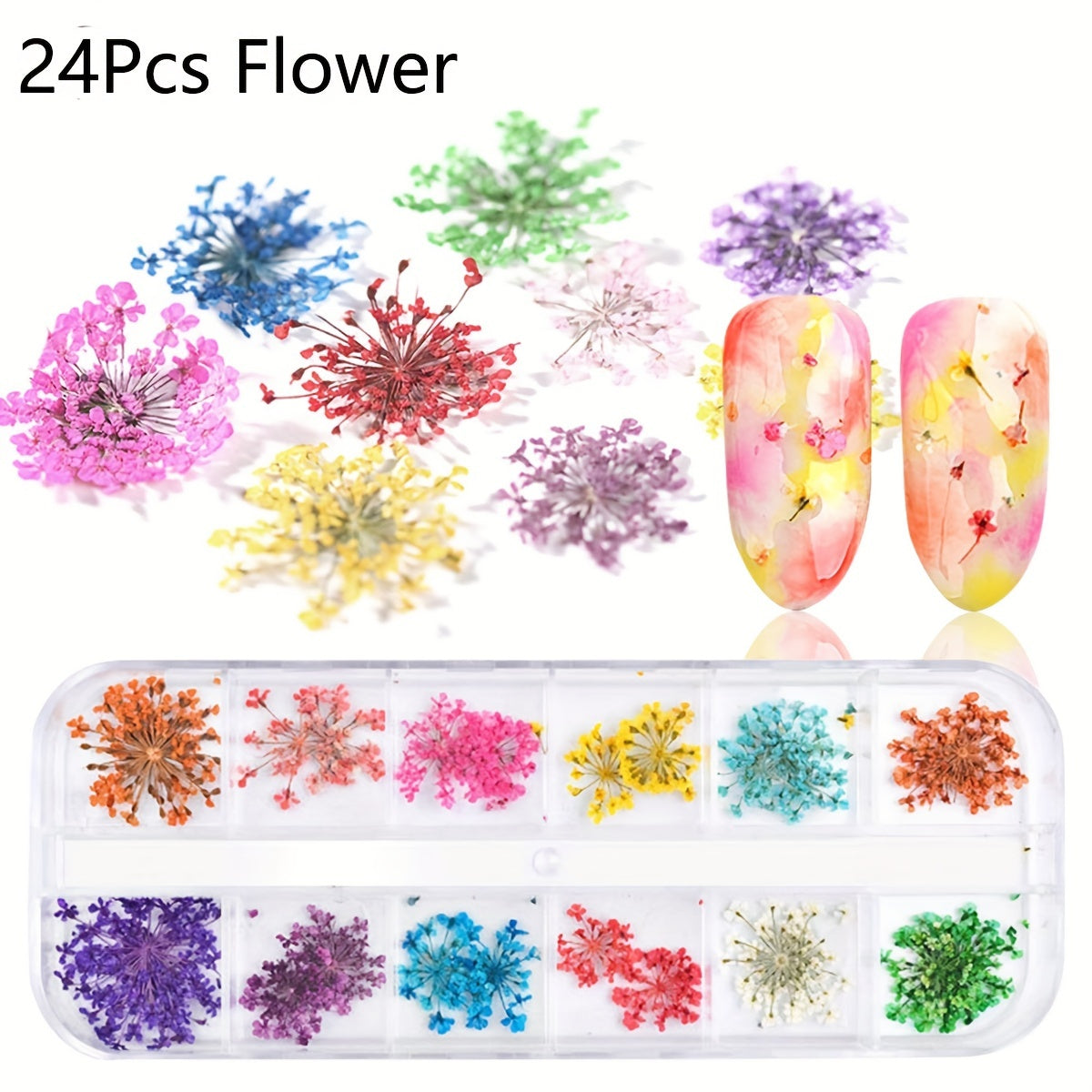 Dried Flowers Nail Art Decorations Natural Floral Plant Non F