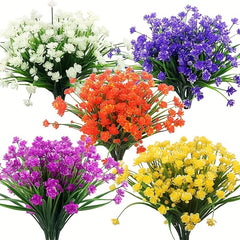 4pcs UV Resistant Artificial Plants for Home & Garden Decoration